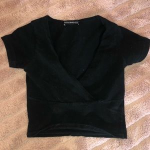Brandy Melville wrap t-shirt top